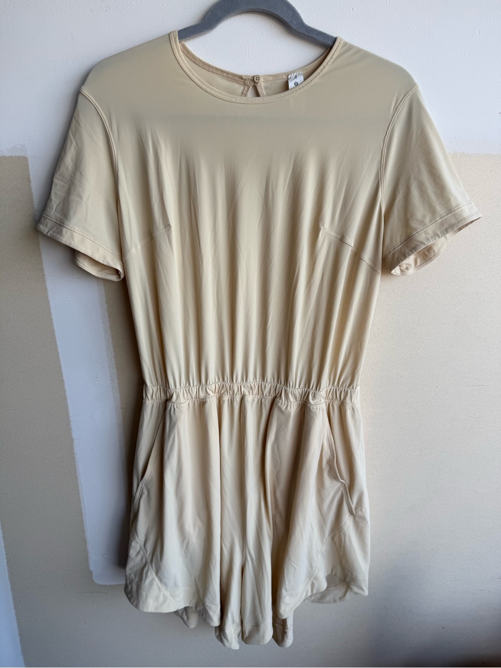 lululemon athletica Cream Short-Sleeve Romper